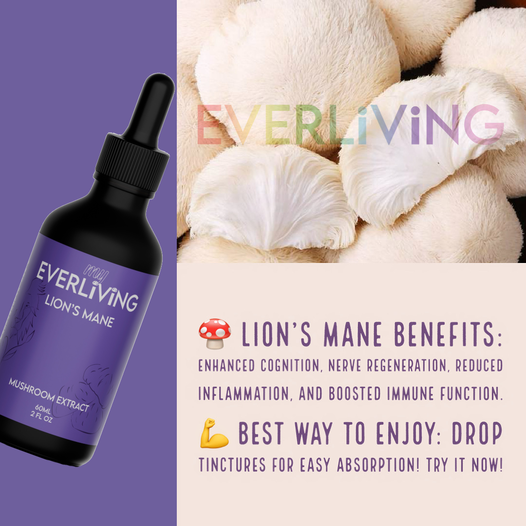 Lions Mane Mushroom Extract 60ML (2 FL OZ)
